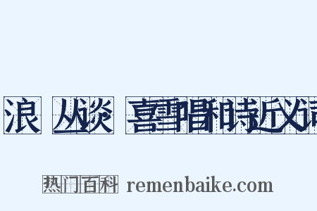 浪跡丛谈·喜雪唱和诗近义词是什么意思的图片